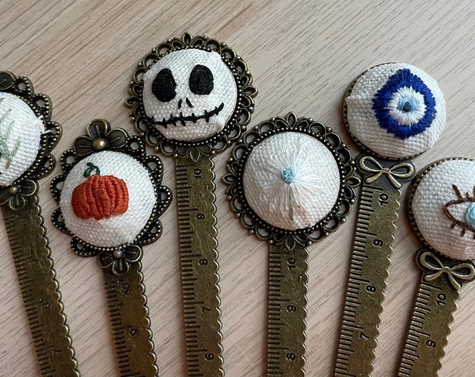 Hand Embroidered Vintage Style Bookmarks