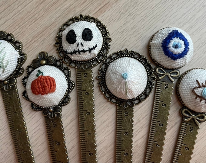 Hand Embroidered Vintage Style Bookmarks