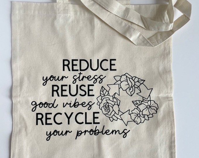 Recycling and Eco Themed Cotton Totes to benefit Non-Profit