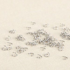 500 pcs 0.6x5mm  stainless steel jump rings-Open Jump Ring O Rings