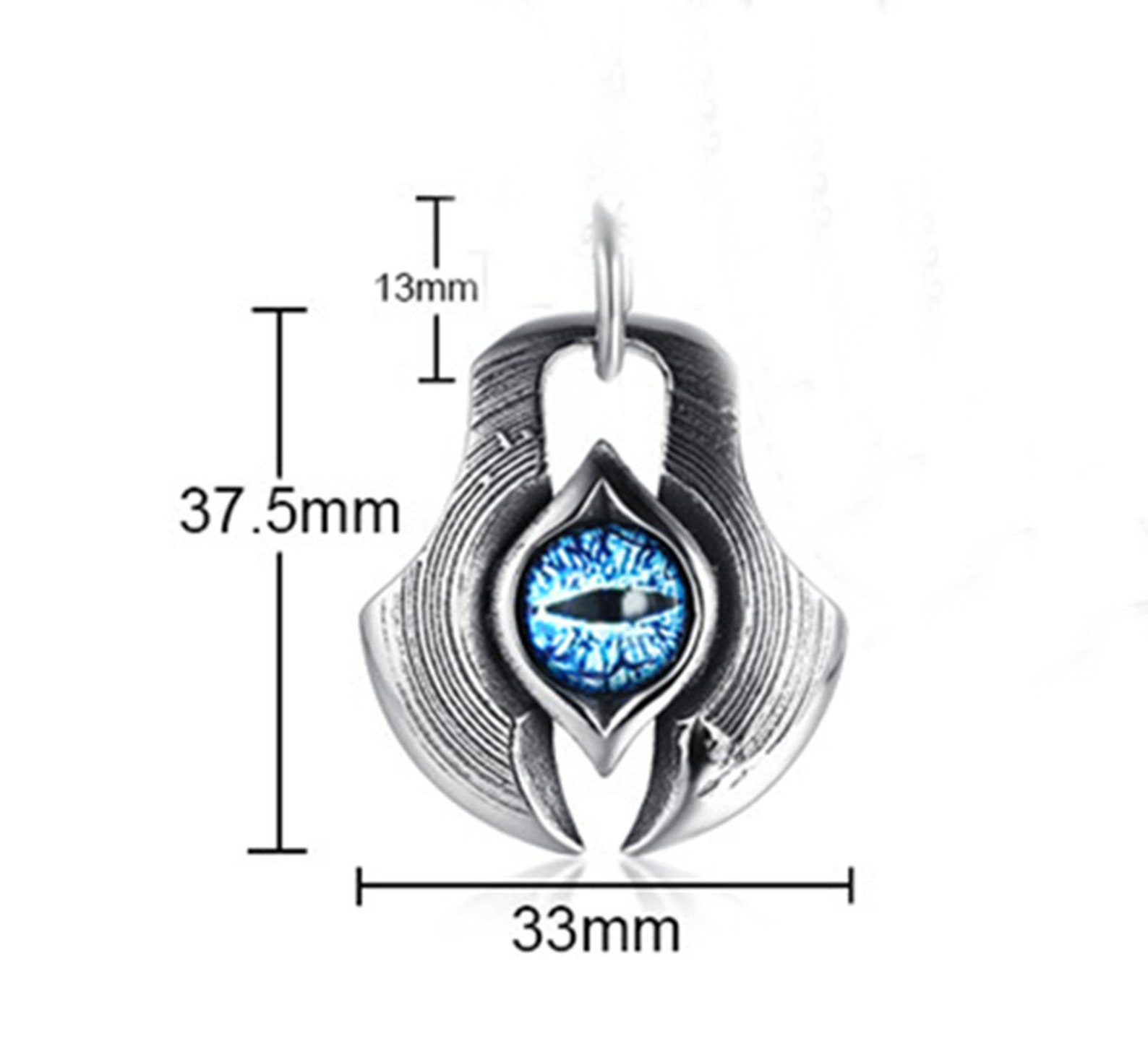 Stainless Steel Evil Eye Pendants Men Charms Etsy