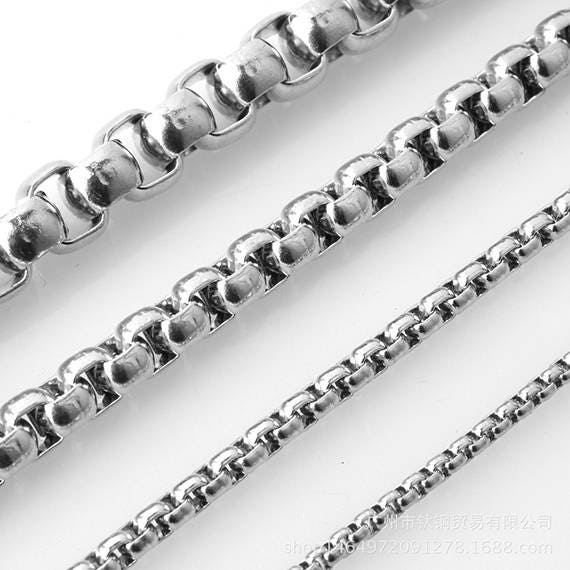 Mens Necklace Stainless Steel Chain Bulk Chain Jewelry Etsy