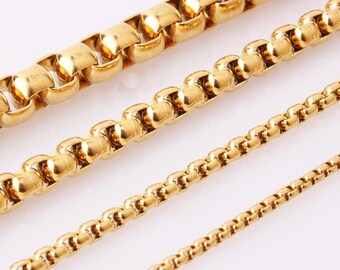 Mens Necklace Stainless Steel Chain, Bulk Chain, Jewelry Making Chain, Fine Chain,mens, Hypoallergenic, chunky chain，