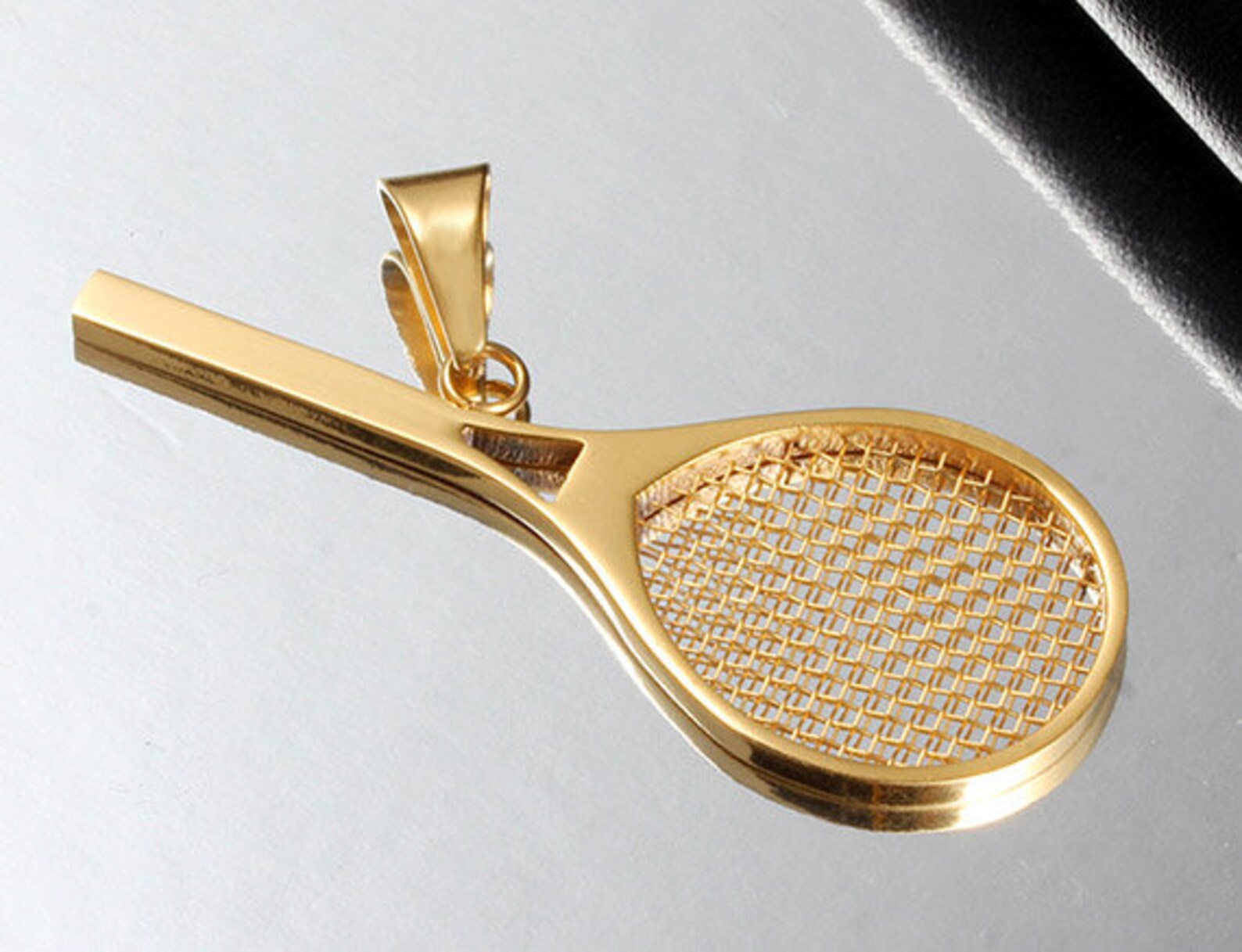 Stainless Racket Stainless Steel Tennis Racket Charms-movement Charms Pendants - Etsy