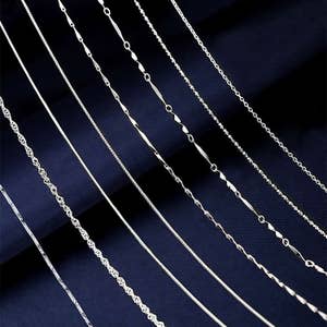 S925 Sterling silver Chain, Bulk Chain, Jewelry Making Chain, Fine Chain, O Links, Hypoallergenic,Silver Women chain--rhodium plating