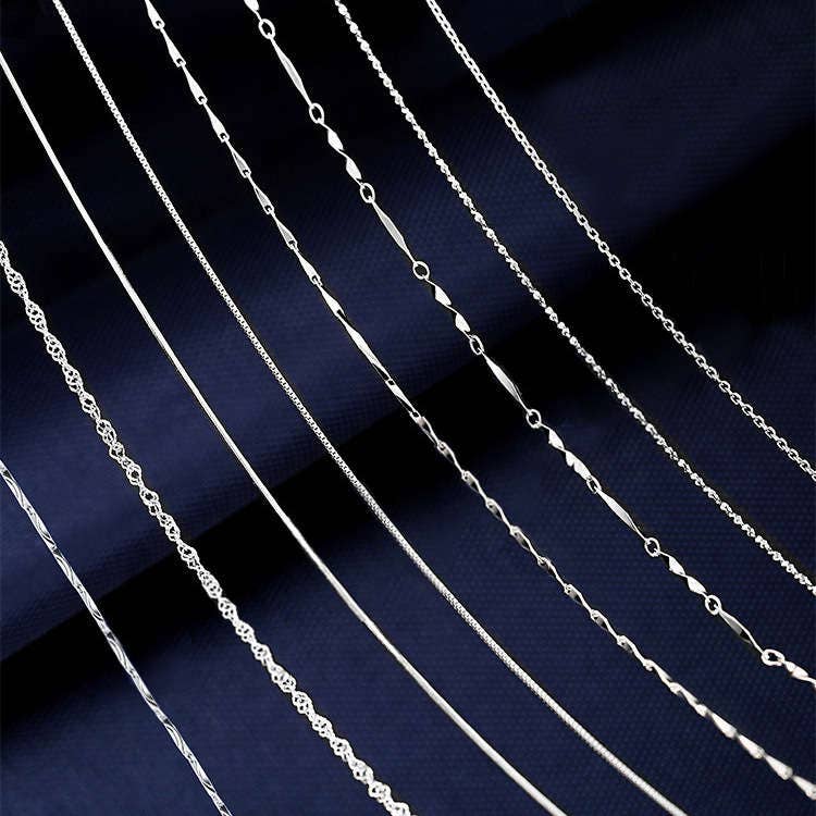 S925 Sterling Silver Chain Bulk Chain Jewelry Making Chain Etsy