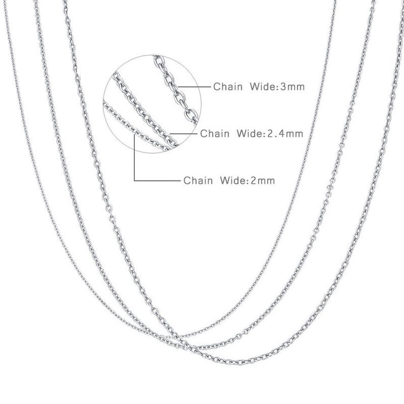 Stainless Steel Chain Bulk Chain Jewelry Making Chain Rolo Etsy