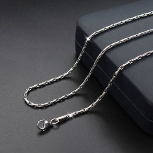 Chaîne en acier inoxydable, chaîne, chaîne, hypoallergénique - T014 de fabrication de bijoux en vrac