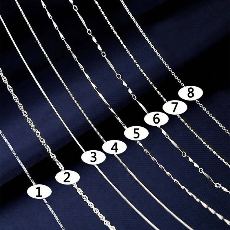 S925 Sterling Silver Chain Bulk Chain Jewelry Making Chain Etsy