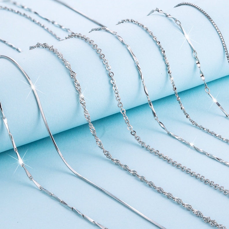 S925 Sterling silver Chain, Bulk Chain, Jewelry Making Chain, Fi S925 Sterling silver Chain, Bulk Chain, Jewelry Making Chain, Fi