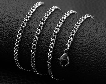 Stainless Steel Curb Chain: Hypoallergenic Jewelry Making Chain (50-60cm)