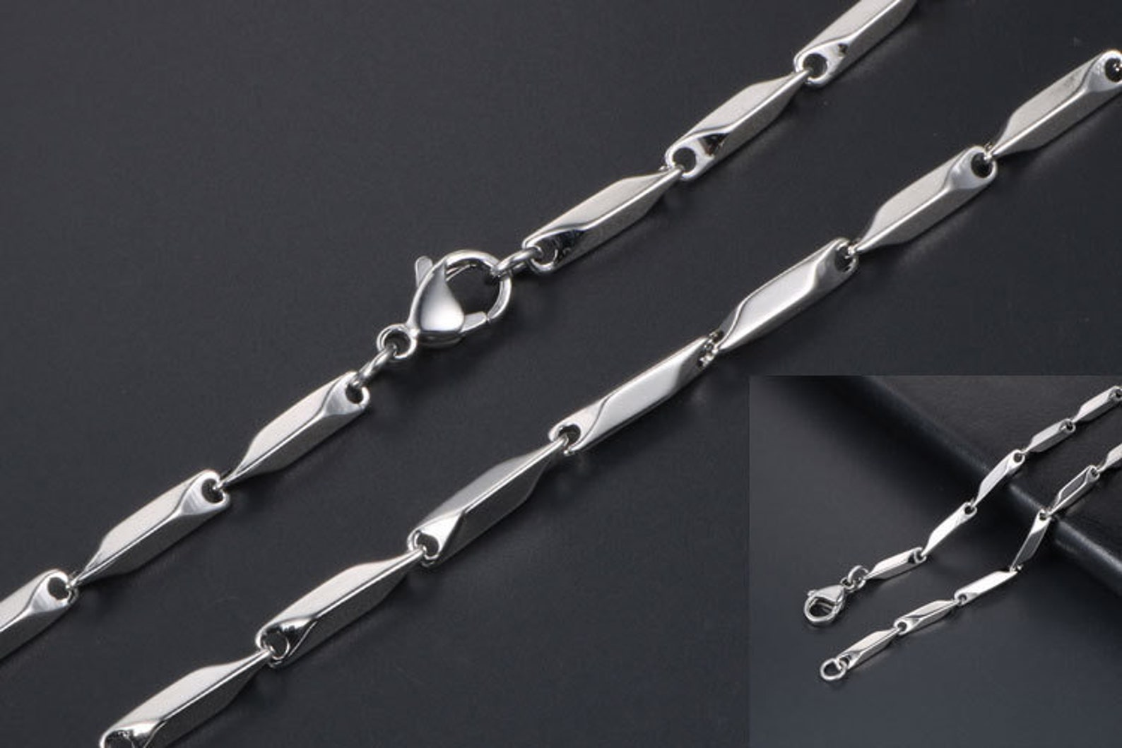 Stainless Steel Chain Bulk Chain Jewelry Making Chain Men Etsy