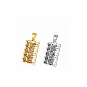 Stainless Steel Abacus Charms pendants,Calculate Charms