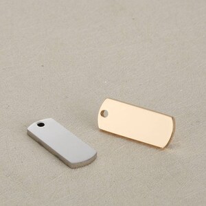 5pcs 8x20mm stainless steel Blank Charm Connector pendants