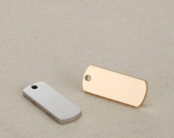 5pcs 8x20mm stainless steel Blank Charm Connector pendants