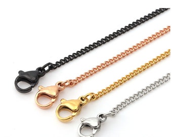Hypoallergenic Stainless Steel Chain with Clasp: Jewelry Making Supplies，Chunky Chain