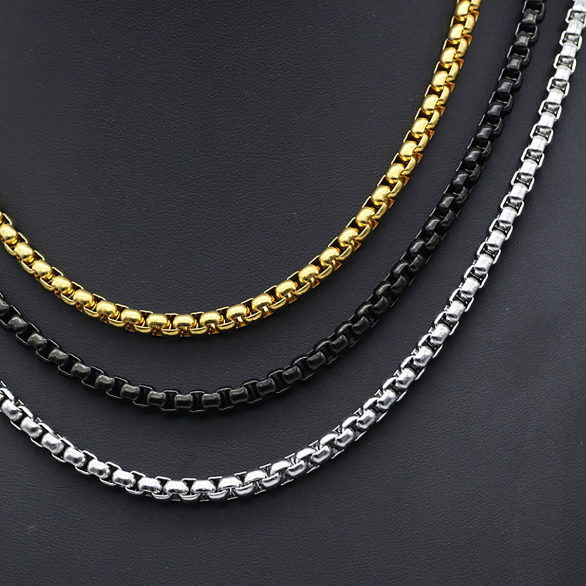 Mens Necklace Stainless Steel Chain Bulk Chain Jewelry Etsy