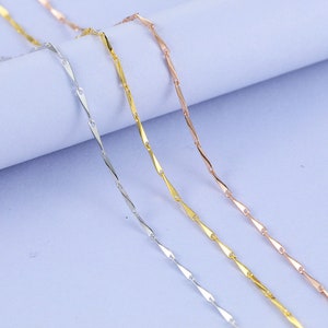 Sterling silver Chain, Bulk Chain, Jewelry Making Chain, Fine Chain, Hypoallergenic,Handmade chain--rhodium plating