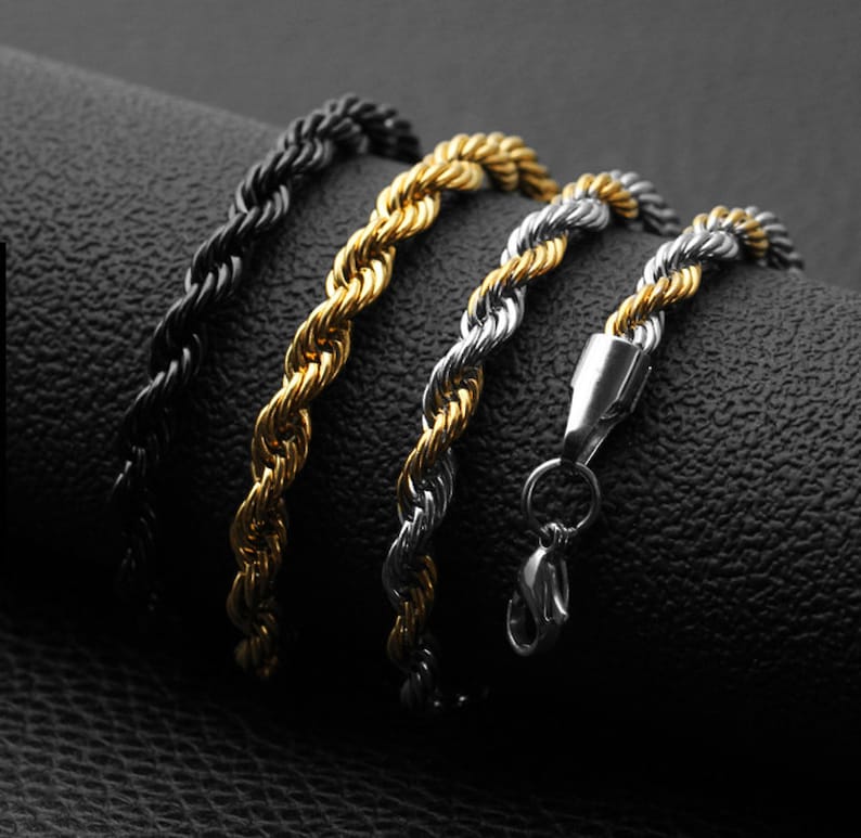 Stainless Steel Chain Bulk Chain Jewelry Making Chain Mens Etsy