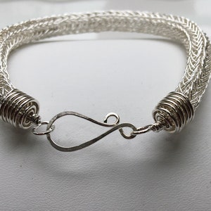 Handmade Silver Viking Knit Bracelet For Men & Women – 999 Sterling Silver Celtic Braided Unisex Design