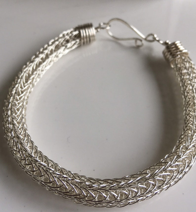Sterling Silver Viking Knit Bracelet Viking Knit Wire Etsy