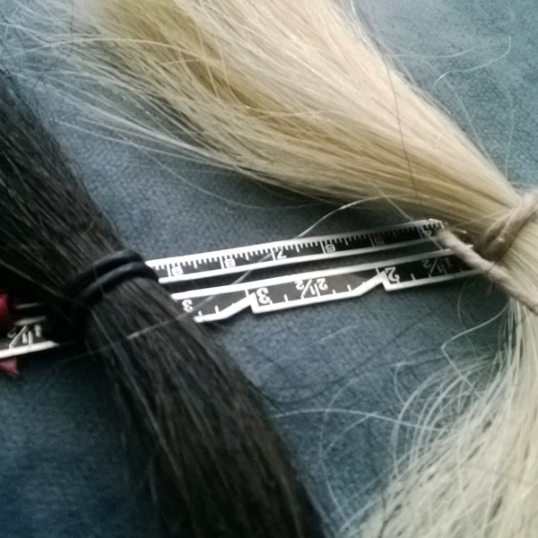 Destash- Gorgeous horse tail hair black and white
