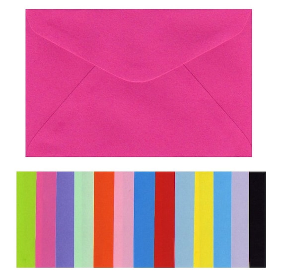 C6 Colored Envelopes, 100gsm Smooth Stationery (Pack of 20)