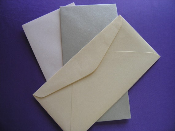DL sobres de Plata 110x220mm para tarjetas de felicitación Fiesta Invitaciones Crafts