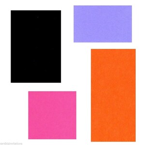 Invitation Backing Cards (20) Various Colours Sizes DL C6 SQ A5 120x170 Weddings