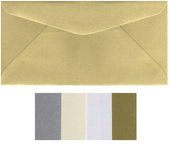 DL sobres de Plata 110x220mm para tarjetas de felicitación Fiesta Invitaciones Crafts