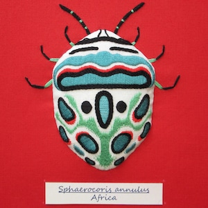 Picasso Bug Embroidery Pattern Instant Download PDF