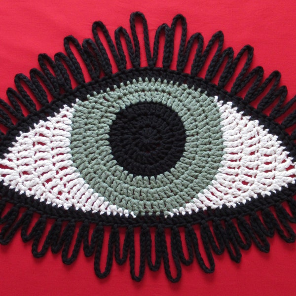 Third Eye Table Mat Crochet Pattern Instant Download PDF