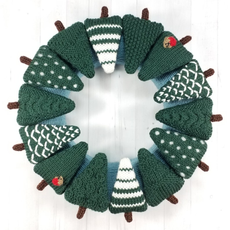 Christmas Trees 2 Knitting Pattern Instant Download PDF image 2