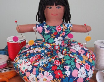 Cuscino Portaspilli In Stile Giapponese - Base In Legno Con Fiori, 7x4 Cm, Per Cucito E Craft - Foto 9