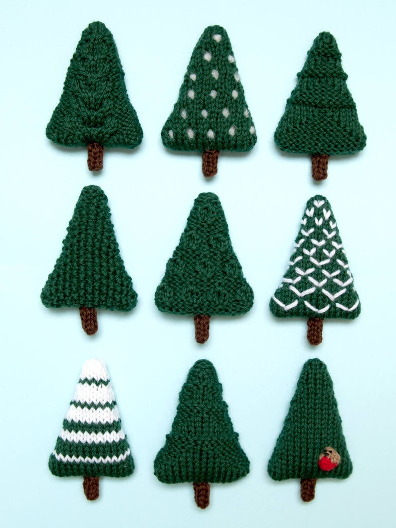 Christmas Trees 2 Knitting Pattern Instant Download PDF image 4