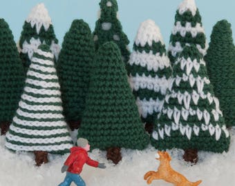 Christmas Trees Crochet Pattern Instant Download PDF