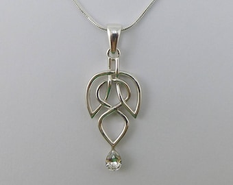 Leaf and Drop Necklace