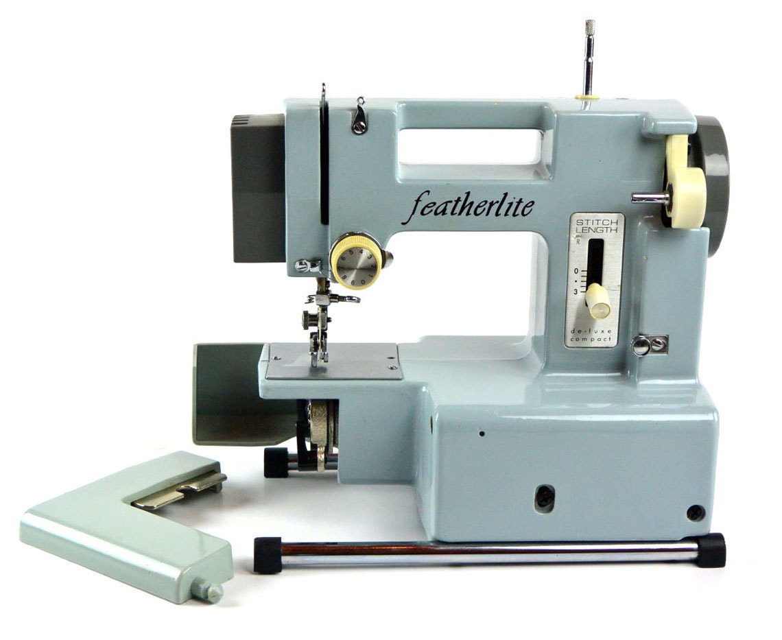 1960s FEATHERLITE Sewing Machine . Free Arm Portable Sewing Etsy