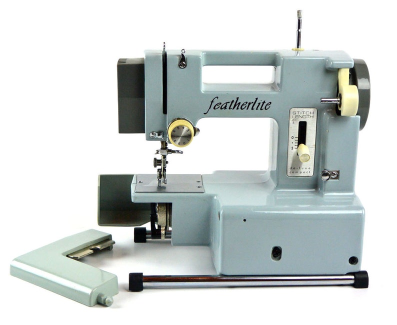 1960s FEATHERLITE Sewing Machine . Free Arm Portable Sewing Etsy