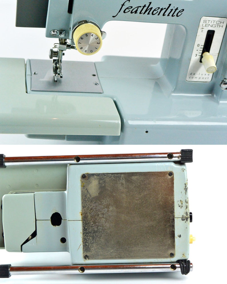 1960s FEATHERLITE Sewing Machine . Free Arm Portable Sewing Etsy