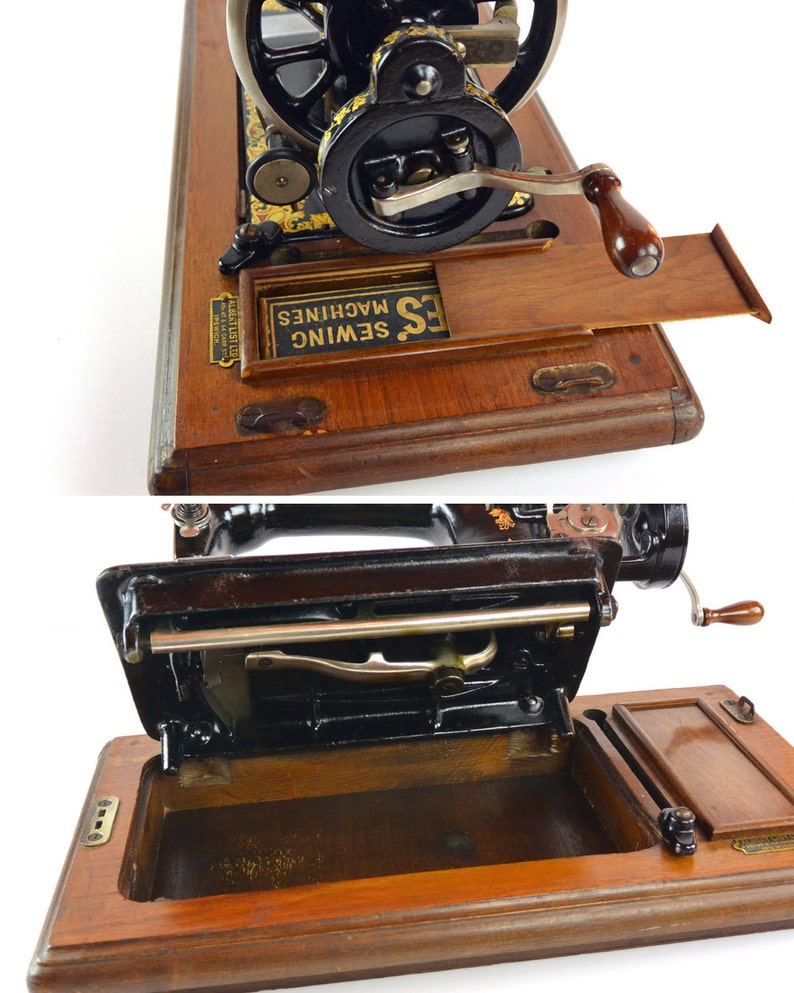 Antique Jones Family C.S. Sewing Machine / Jones Hand Crank Etsy