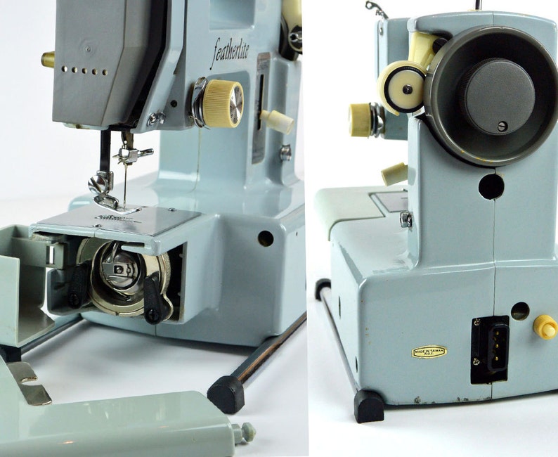 1960s FEATHERLITE Sewing Machine . Free Arm Portable Sewing Etsy