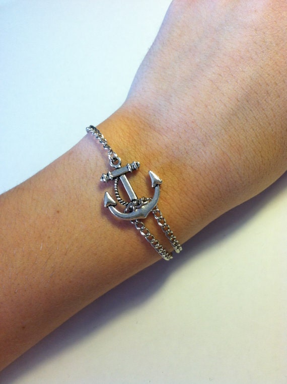 Etsy anchor bracelet Clearance