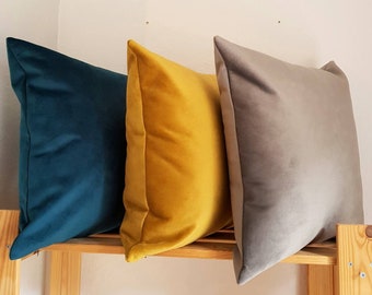 rectangle mustard cushion