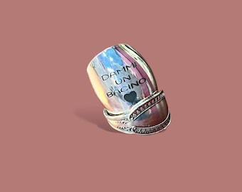 Silver Ring "Give Me a Kiss "