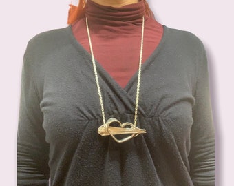 Necklace Heart Cupid flatware silverware