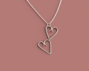Two Hearts Necklace