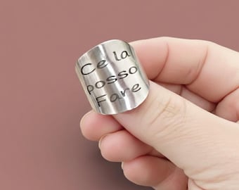 Steel Ring “I Can Do It”