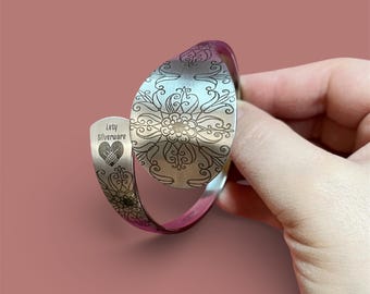 Steel Floral Bracelet Artisan