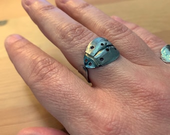 Ring Spoon Ladybug Silverware Flatware